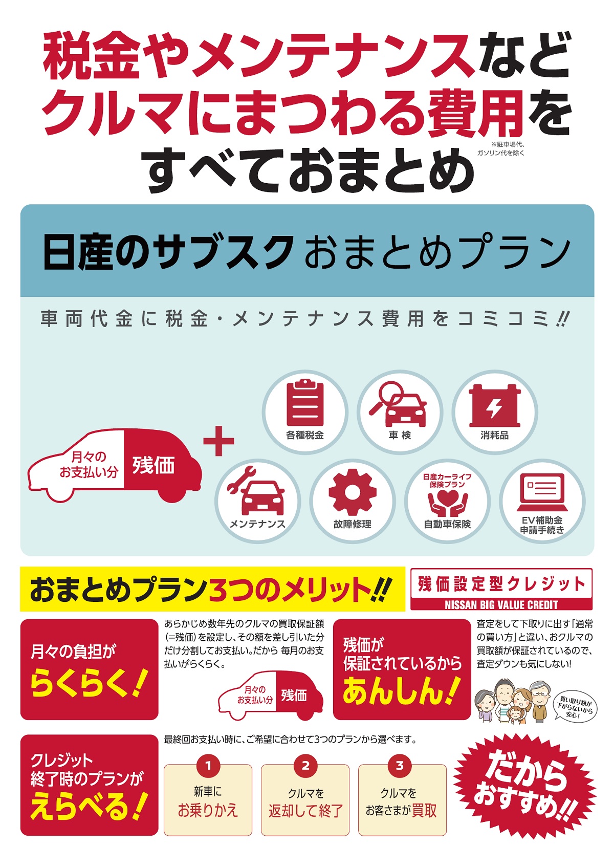 株式会社日産サティオ埼玉北 | 日産のサブスク「おまとめプラン」